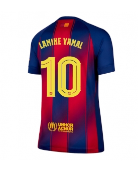 Barcelona Lamine Yamal #10 Maglia Gara Casa Repliche 2025-26 Donna Maniche Corte